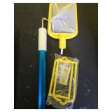 Skimmie Pro (Short Version) 22.5 Pool Skimmer: Lightweight, Fine Mesh Net, and Stainless Steel Hook  Ideal for In-GroundAbove-Ground Pools, Fountains, Ponds, Hot Tubs, and Cold Plunges - Retail: $