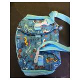 Life on track Insulated Kids Dual Compartment Lunch Bags Tote Pack for Girls Boys Toddler Kindergarten School Picnic Food Cooler Boxes with Shoulder Strap (Blue Car) - Retail: $23