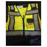 KwikSafety - Charlotte, NC - SPECIALIST Class 2 Safety Vest for Women [REFLECTIVE FISHBONE TAPE] ANSI Tested OSHA Compliant Hi Vis PPE GearBlack Medium - Retail: $28