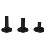 LeFeng Sports Golf Rubber Tees Holder Set, Mixed Size Durable and Hight Elastic Driving Range Tees, Colorful Golf Tees for Golf Practice Mat(Black) - Retail: $6