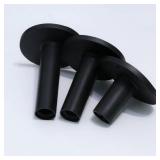 LeFeng Sports Golf Rubber Tees Holder Set, Mixed Size Durable and Hight Elastic Driving Range Tees, Colorful Golf Tees for Golf Practice Mat(Black) - Retail: $6