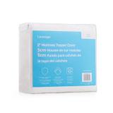 Linenspa Mattress Topper Cover, Twin XL, 2 Inch, Machine Washable - Breathable - Non Slip - Cover for Mattress Topper with Zipper - Topper Cover Only