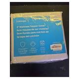 Linenspa Mattress Topper Cover, Twin XL, 2 Inch, Machine Washable - Breathable - Non Slip - Cover for Mattress Topper with Zipper - Topper Cover Only