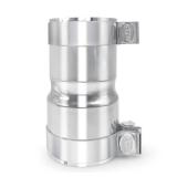 *Used* Stainless Steel 2.75 to 3 Inch Exhaust Adapter, 2.75" ID to 3" ID Exhaust Reducer Connector Pipe with Clamp