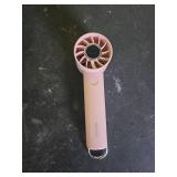 Gaiatop Portable Mini Fan, 3 Speed Handheld Fans with Power Display Flashlight, USB Rechargeable Battery, Lightweight Personal Cooling for Women Men Indoor Outdoor Travel Pink - Retail: $9
