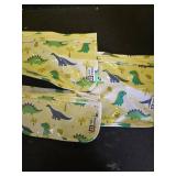 HIONXMGA TSA Approved Toiletry Bag, Set of 3 Clear Travel Toiletry Bag Quart Size Zipper Travel Pouch, Waterproof Makeup Cosmetic Bag for Women Men Kids Toiletries Carry on, Dinosaur White - Retail: $