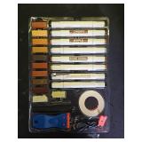 Vinyl Floor Repair Kit with Upgraded Heat Pen - 11 Colors Hardwood Wax 8 Colors Dual Tip Furniture Touch Up Markers, Laminate Flooring Scratch Repair Kit Covers Wooden Scratches, Cracks, Holes - Retai
