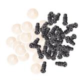 SEWOART 100pcs Needle Felting Supplies 4mm Safety Eyes Scrump Plush Stuffed Crochet Eyes Replacement Doll Craft Black Craft Puppet Button Flash - Retail: $10