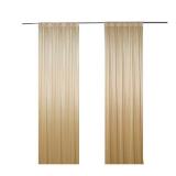 SweetEasy 2pcs 5ftx10ft Wedding Backdrop Curtains for Parties Birthday Baby Shower Bridal Home Party Festival Engagement Arch Party Stage Decorations Photography(Champagne) - Retail: $19