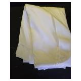 Surmente 2 Pack White Rectangle Tablecloth 90 x 132-inch Rectangular Polyester Table Cloth for Weddings, Banquets, or Restaurants - Retail: $26