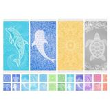 Widdonen Thin Turkish Beach Towel Quick Dry Absorbent Cotton Lightweight Bath Pool Towels Extra Large Oversized Sand Free Beach Stuff Cloud Adults Gift - Retail: $50