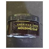 American Crew Menfts Hair Molding Clay, Like Styling Gel with Strong Hold and Medium Shine, 3 oz USED - Retail: $18