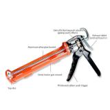 Caulking Gun, Caulking Tool Gun, Caulk Gun No Drip, Hand Caulking Guns, Ideal for Tiles, Window Joints (white) - Retail: $9