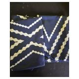 Adabana Outdoor Waterproof Throw Pillow Covers Set of 2 Boho Geometric Pillows Cover for Patio Garden 16 x 16 Inch Navy Blue - Retail: $14