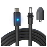Klutchtech for Starlink Mini Cable 2M6.5FT, Starlink Mini USB C Cable Cord with Indicator Light 16AWG, USB C to DC Power Cord with Caps Waterproof 2M6.5FT - Retail: $14