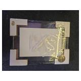 Americanflat 6x8 Floating Picture Frame with Shatter-Resistant Glass - Fits 5x7 Photos or Smaller - Slide-In Photo Frame - Fusion Float Collection - Floating Frame for Tabletop or Wall Display - Black