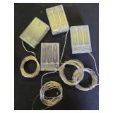 4-Pack Fairy Lights Battery Operated with Timer, Waterproof 16FT 50 LED String Lights Indoor Outdoor, Cuttable Starry Fairy Lights for Home Bedroom Classroom Dorm Wedding Christmas Decor (Warm White) 