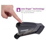 PaperPro Compact Classic Desktop Stapler, 15 Sheet Capacity, No Effort, One Finger, 80percent Easier Stapling, Black - Retail: $12