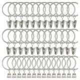 40pk Silver Curtain Clips