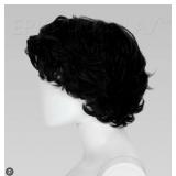 Short Wavy Wig, Black (Stock Photo Approximate)