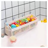 Mesh Bath Toy Storage, 3 Compartment