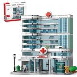 Cities Hospital Block Module Building Set, 1350 Pieces - Retail: $85