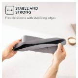 GOURMEO Rectangular Silicone Plumcake Pan 11 3/4 inch - Rectangular Cake Pan for Oven - Large Size with 2.2 lb Flour Dough Capacity