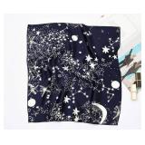 Hixixi 4 PCS 50s Satin Neck Scarf Dots Floral Striped Small Square Neckerchief Headbands Head Scarf for Women Girl (D#)