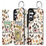 Shorogyt for Samsung A54 Wallet Case with Card Holder - for Women Men Girls Cute Designer Dog Lover Pattern Kickstand Magnetic Clasp Back Flip Folio Leather Phone Casesfor Galaxy A54