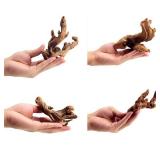 YZHZOM Small Natural Driftwood for Aquarium Styling Carefully Selected Natural Aquarium Decor Driftwood for Reptile Tank Reptile Tank Wood Decor (Driftwood 4-6inch 4pcs)