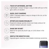 Panasonic Swipe Right Travel Shaver for Women, Portable Electric Razor with USB-C Charging, 3-Blade Cutting System for Dry or Wet Use - ES-CM3A-V
