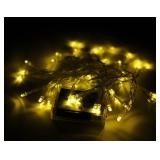 Karlling Battery Operated Fairy Lights, 13ft Durable Short Clear Wire LED Twinkle String Lights for Christmas, Valentineâs Day, Halloween,Weddings, Parties, and Indoor/Outdoor Decor(Warm White)