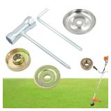 AILEETE Blade Adapter Kit for Most Straight-Shaft String Trimmer & Brush Cutter & Weed Eater & Weed Wacker Blade Attachment Kit (6 Teeth Thrust Plate Guard Washer)