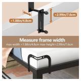 Mattress Slide Stopper, YUOROS Corner Mattresses Retainer Bar Keep Mattress from Sliding Stopper to Prevent Sliding Holder in Place Gripper for Metal Bed Frame