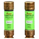 Bussmann BP/FRN-R-60 60 Amp Fusetron Dual Element Time-Delay Current Limiting Class RK5 Fuse, 250V Carded UL Listed, 2-Pack