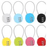 Moxweyeni 8 Pack Combination Lock 3 Digit Small Combo Luggage Number Cable Padlock Outdoor Waterproof Resettable Lock for School Gym Locker Travel Backpack Suitcase Storage (Multi Color)