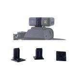 BasementCreator Cold Shoe Mount Replacement for DJI Mic, 3D Printed, Fits Camera Hot Shoe Mounted (3 Pack), Black, BCDM1M