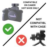 BasementCreator Cold Shoe Mount Replacement for DJI Mic, 3D Printed, Fits Camera Hot Shoe Mounted (3 Pack), Black, BCDM1M