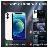 SUPFINE Magnetic for iPhone 12 Case/iPhone 12 Pro Case (Compatible with MagSafe)(Military Grade Drop Protection) Translucent Matte Shockproof Phone Cover,Black
