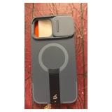 SURITCH for iPhone 13 Pro Max/12 Pro Max Case with Magnetic Camera Slide Cover and Adjustable Kickstand, Compatible with MagSafe, Shockproof Bumper Case Slim Protective Cover 6.7 Inch, Blue