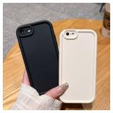 Puxicu Slim Case for iPhone Xs, Enhanced Camera Protection, Shockproof Skin-Friendly Touch Soft Case Cover for iPhone X Phone 5.8 inch, Coffee