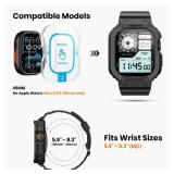 amBand Rugged Band & Case Compatible with Apple Watch Ultra 3/2/1 49mm, Military Protective Bumper Cover & Soft Strap, with Screen Protector Kit, Compatible with iWatch Ultra, Black â for Men & W