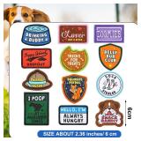 Solsew Funny Cute Dog Patches for Harness Removable Vest Collar Hook Patch Set Dogs Proud Puppy Dad Mom Training Security Military Tactical Novelty Accessories Gifts