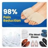 JWHOO Metatarsal Pads Ball Foot Cushion - 2 Pairs Ball of Foot Cushion with Gel for Pain Relief, Morton