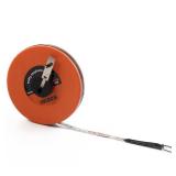 KSEIBI 302925 Long Fiberglass Tape Measure Double Face Printing Inch/Metric for Construction Work (100ft / 30m)