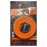 KSEIBI 302925 Long Fiberglass Tape Measure Double Face Printing Inch/Metric for Construction Work (100ft / 30m)