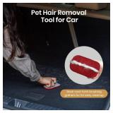 DELOMO Portable Pet Hair Removal Tool for Car, Car Detailing Dog Hair Remover, Mini Pet Hair Remover Brush for Auto Detailing, Furniture, Carpet, Lint (Size: 4.72\" L Ã 2.76\" W) USED