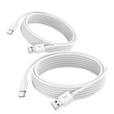 2 Pack Car Carplay Cable for iPhone 17 Air/15/16 16e 15 Pro Max 15 Plus USB A to USB Type C Data Cord,iPad 10th Gen, Samsung Galaxy Tab A7 A8 A9 S10+ S9 S8 S7 Note 10 S10,LG Phone Charger Charging