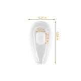 Push-in Eyeglass Nose Pads,BEHLINE Soft Silicone Air Cushion Glasses Replacement Nosepad,14mm Air Chamber/Air Bag/Nose Piece,Anti-slip Nose Bridge Pads for Eye Glasses Sunglasses(Clear)