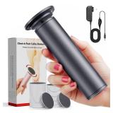 Electric Callus Remover for Feet, Professional Pedicure Tools for Feet with 70pcs Sandpaper Discs, Adjustable Speed Aluminum Foot File for Dead Skin - Black